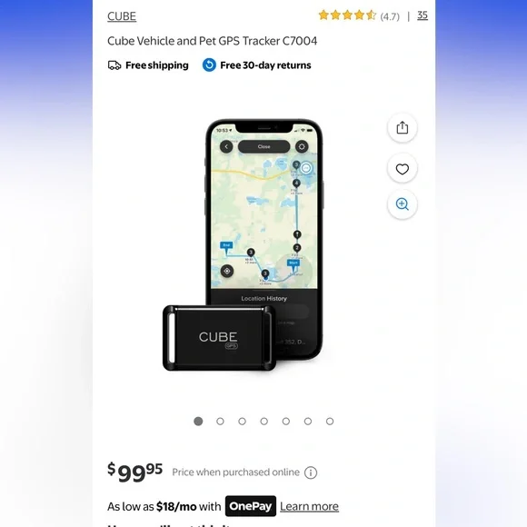 BNIB Cube Vehicle and Pet GPS Tracker C7004 - Picture 3 of 12
